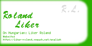 roland liker business card